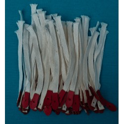 Bridles tapes (red simil leather tips)