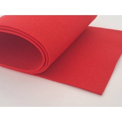 Action felt red 1 mm (125 x 20 cm)