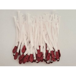 Bridles tapes (red simil leather tips)