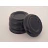 Bases rueda piano vertical (Madera maciza negro)