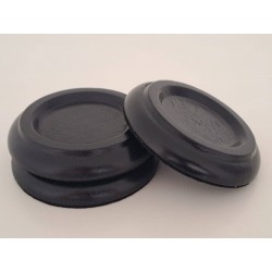 Grand piano castor caps - Black wood