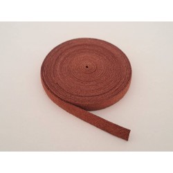 Genuine leather strip, dark brown (2800 × 9 × 1.6 mm)