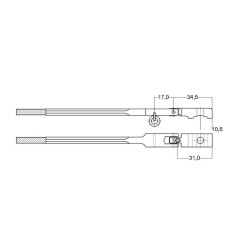 Grand piano hammer shanks Steinway